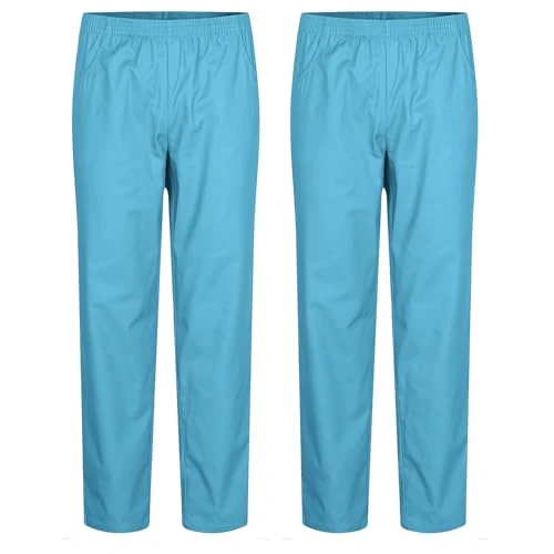 Oferta limitada: MISEMIYA Pantalones Sanitarios Unisex, Pack de 2, Cintura Elástica y Bolsillos Laterales, 65% Poliéster 35% Algodón, Ref. 8312 de 10.33 € a 10.33 € (ahorro 0.00%)