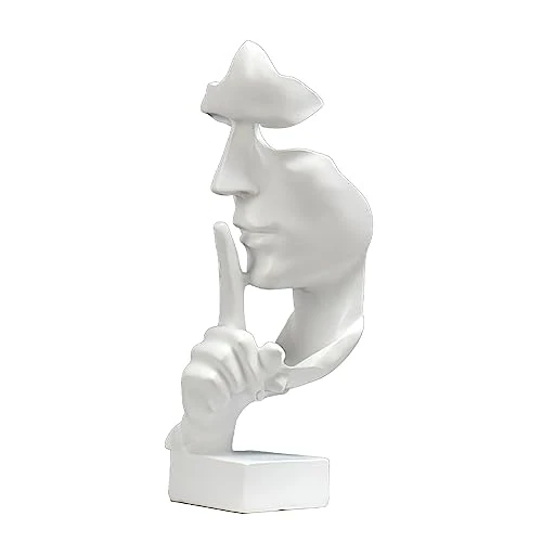 Offre limitee: Moaobooh Sculpture décorative, moderne, minimaliste, sculpture abstraite, artisanat, décoration de salon, armoire à vin, chambre à coucher, décoration de bureau (blanc) de 24.99 EUR a 19.99 EUR (economie 20%)