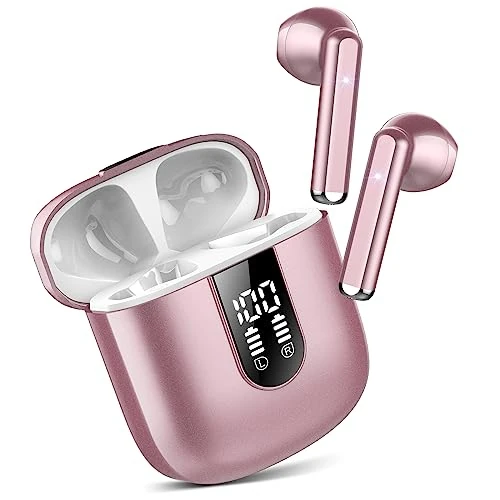 Tijdelijke aanbieding: Jesebang Bluetooth-hoofdtelefoon, 5.4 hoofdtelefoon met stereo hifi-immersive, hoofdtelefoon met 4 HD-microfoons, mini bluetooth hoofdtelefoon, IP7 waterdicht, draadloze hoofdtelefoon voor iPhone van 51.11 € naar 51.11 € (0.00% kort