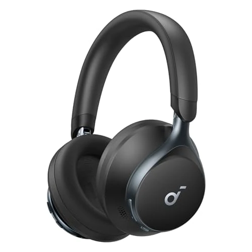 Offre limitee: Soundcore Space One Casque Bletooth sans fil avec Réduction de Bruit Active Adaptative by Anker, Réduction des Voix Humaine 2X Plus Efficace, ANC 46H, Contrôle app, LDAC Hi-Res Wireless Audio, Confort de 99.99 EUR a 69.00 EUR (economie 31%)