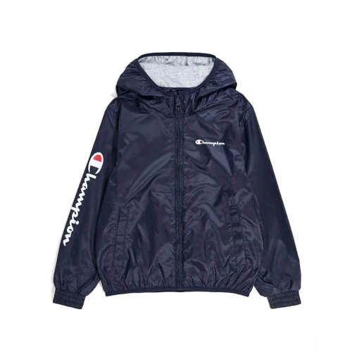 Oferta limitowana: Champion Legacy Outdoor K - Light WR Small Script Logo Hooded Kurtka, Granatowy, 3-4 lata Unisex - Dla dzieci i młodzieży SS24, Granatowy, 3-4 lat z 212.49 zł na 212.49 zł (oszczędź 0.00%)