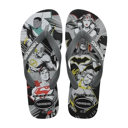 Limited-time offer: Havaianas - Top Heróis DC, Comfortable, Durable, and Lightweight Flip-Flops, DC Superheroes Sole Design, Adults Unisex, 8 UK from 16.74 GBP to 16.74 GBP (save 0%)