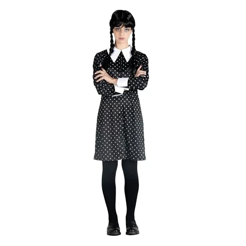 Offerta a tempo: Ciao- mercoledì Addams Vestito Costume Travestimento Bambina Ragazza Originale Wednesday — 10% da 11,22 € a 10,10 €