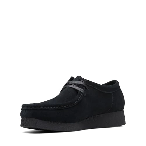 Clarks Originals Wallabee EVO - Zapatos de Gamuza para Mujer, Color Negro, Negro SDE, 37 EU