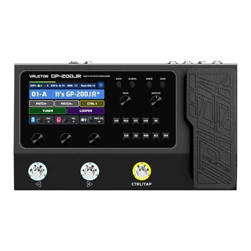 Offerta a tempo: Valeton GP200JR - Processore multi-effetto chitarra - versione più piccola del GP200, stesso DSP ed effetti uguali - 0.00% da 191.61 € a 191.61 €