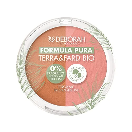 Deborah - Terra & Fard Formula Pura, with organic and vegan raw materials - Warms the complexion and gives a radiant finish - Ideal for sensitive skin - Colour #2 Medium, 9 g