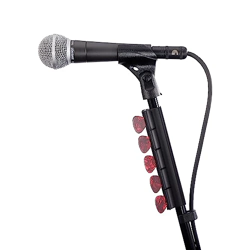 Offerta a tempo: D'Addario Supporto per plettro per chitarra, per supporto per microfono, contiene 10 plettri di qualsiasi calibro e dimensione - 0.00% da 16.90 € a 16.90 €