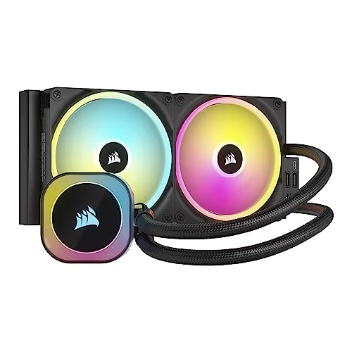 Limited-time offer: Corsair iCUE LINK H115i RGB Liquid CPU Cooler - 280mm AIO - QX140 RGB Fans - Fits Intel® LGA 1700, AMD® AM5 - iCUE LINK System Hub Included - Black from 77.36 £ to 54.99 £ (save 29%)