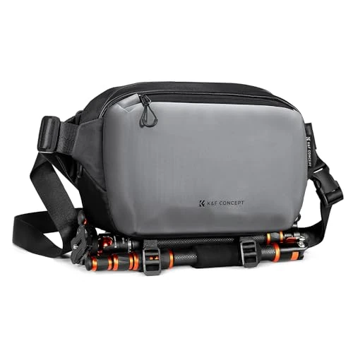 Offerta a tempo: K&F CONCEPT Borsa Foto Tracolla Impermeabile Antiurto 24cm Nero - 15% da 49.99 € a 42.74 €