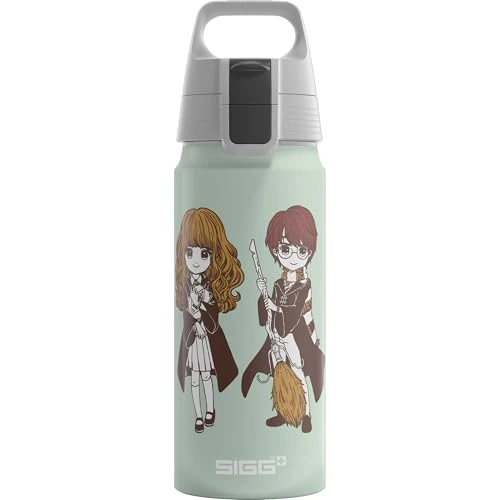 Sigg WMB ONE Stand Together Cantimplora infantil (0.6 L), cantimplora hermética sin sustancias nocivas, botella de aluminio ligera fabricada en Suiza