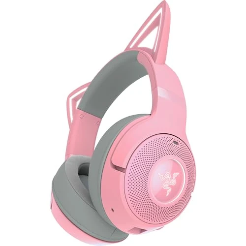 Tijdelijke aanbieding: Razer Kraken Kitty V2 BT - Draadloze Bluetooth RGB Headset met Kitten Oren (Bluetooth 5.2, TriForce 40mm Drivers, geïntegreerde Mic, 325g Lichtgewicht, tot 40hr Batterij) Quartz van 119.99 € naar 95.99 € (20% korting)