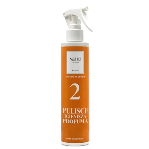 Oferta limitada: MUHA' | Spray multiusos, limpia higieniza, perfuma cualquier ambiente, anula los olores, fragancia misterio de especias, formato de 200 ml de 18.90 € a 18.90 € (ahorro 0.00%)