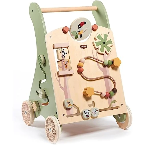 Zeitlich begrenztes Angebot: Tiny Love Baby Lauflernwagen Holz, 2-in-1 Activity Baby Lauflernhilfe, 12 interaktive Aktivitäten, motorische Fähigkeiten, kognitive Entwicklung, natürliches Design, 18+ Monate, Boho Chic von 48.99 € auf 48.99 € (0.00% Rabatt)