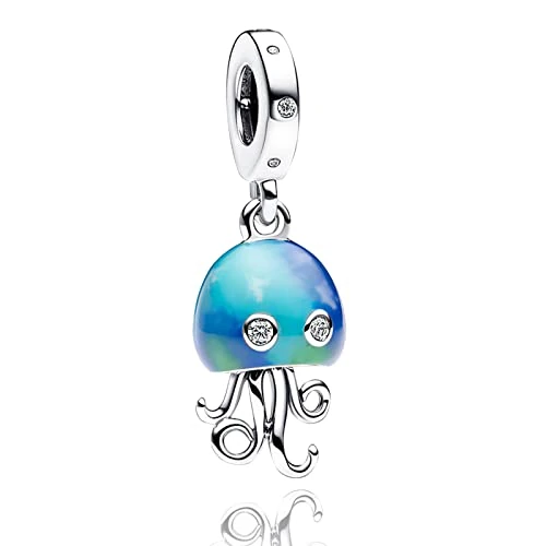 Oferta limitada: Annmors Charm para pulseras Plata de Ley 925 Farbwechselnde Qualle Charmcon Circonita Cúbica para mujeres collares regalo,Día de la Madre, San Valentín y Navidad para mujeres y niñas de 19.99 EUR a 19.99 EUR (ahorro 0%)