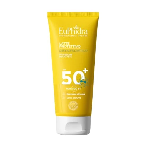 Offerta a tempo: Latte Solare Dermopediatrico SPF 50+ Euphidra protezione Molto Alta pediatrico - 30% da 14.93 € a 10.47 €