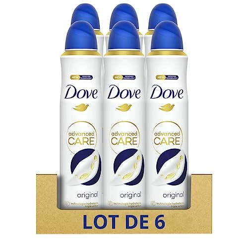 Offerta a tempo: DOVE - Deodorante da donna originale Advanced Care - Spray antitraspirante - si prende cura delle ascelle quotidianamente - 72 ore di protezione (confezione da 6 x 200 ml) - 53% da 33.99 € a 15.84 €
