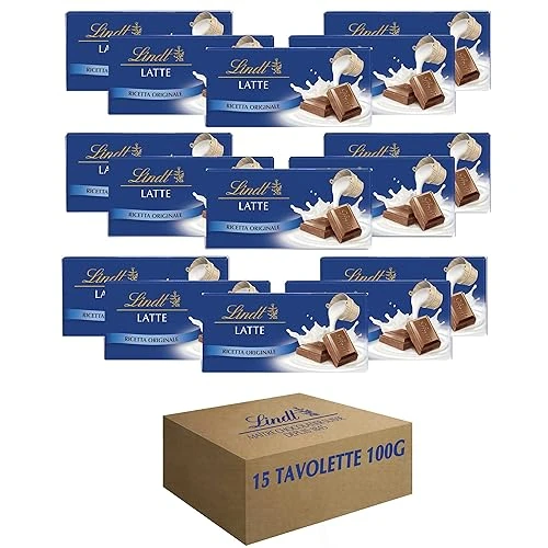 Offerta a tempo: Lindt Tavoletta Classica Cioccolato al Latte, formato 100g - 15 pezzi — 10% da 31,65 € a 28,49 €