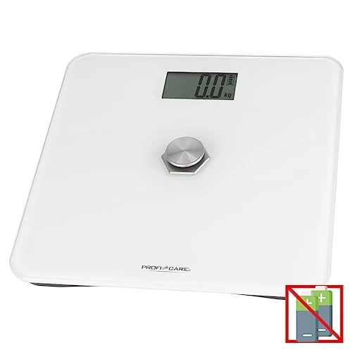 Offerta a tempo: ProfiCare® Bilancia pesapersone senza batteria | Bilancia con portata di 5 kg – 180 kg e grande display LCD | Bilancia pesapersone digitale con energia cinetica e superficie in vetro | PC-PW 3112 - 0.00% da 33.30 € a 33.30 €