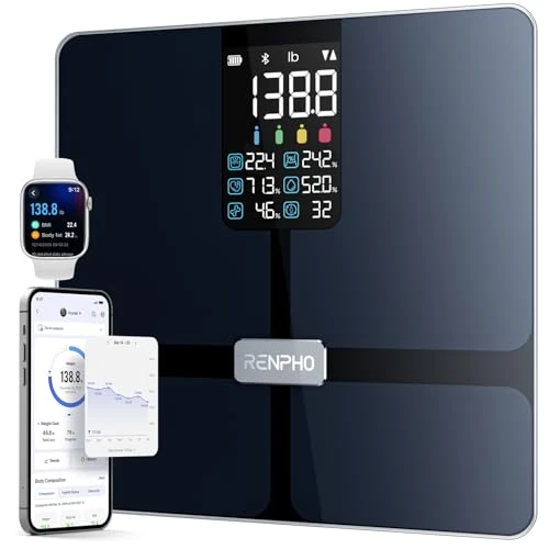 Limited-time offer: RENPHO Smart Scale with BMI, Body Fat, Muscle Mass, Larger Display, Elis 2X from $49.99 to $44.99 (save 10%)