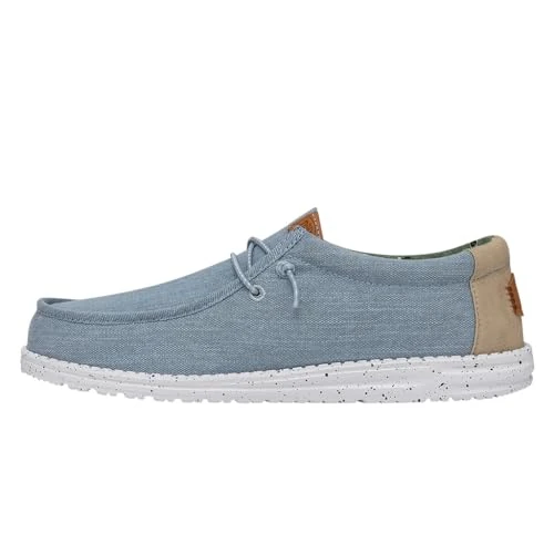 Offerta a tempo: HEYDUDE Men Wally Washed Canvas Blue Casual Moccasin 47 EU - 18% da 59.99 € a 48.99 €