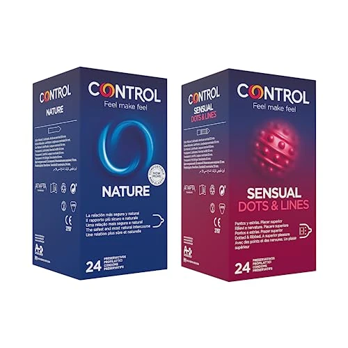 CONTROL Kit Stimulation Mix Cofanetto di Preservativi Stimolanti e Classici, 48 Profilattici