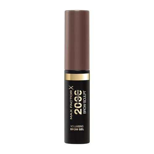 Offerta a tempo: Max Factor 2000 Calorie Gel per sopracciglia, a lunga tenuta, sopracciglia più folte e voluminose, waterproof, non sbava, modella e accentua, 5 tonalità, 002 Soft Brown, 4,5 ml - 15% da 8.69 € a 7.40 €