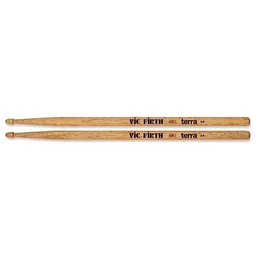 Vic Firth Bacchette della serie American Classic Terra 5AT American Hickory Punta di legno Confezione da 4 paia