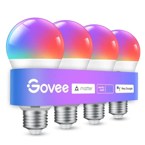 Offerta a tempo: Govee Lampadina LED E27 Intelligenti WiFi e Bluetooth — 25% da 22,99 € a 17,24 €
