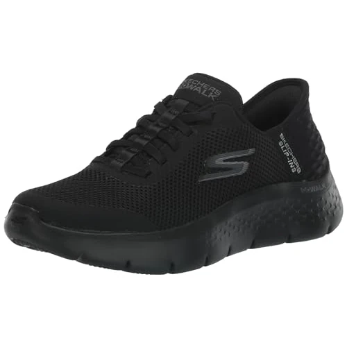 Offerta a tempo: Skechers Go Walk Flex Grand Entry Slip-On da Donna, Finiture in Tessuto Nero., 35 EU - 48% da 84.95 € a 43.99 €