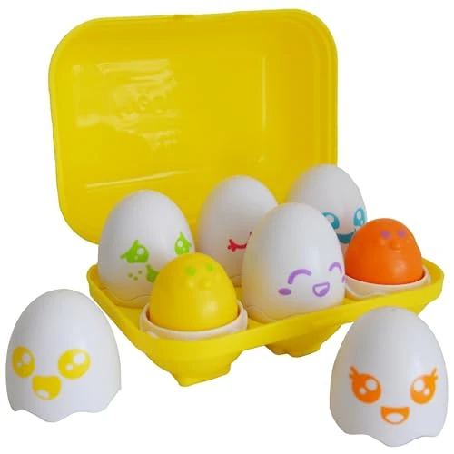 Tomy Toomies Eggs nuevos Huevos Hide and Squeak, Juego para bebés, Bizak (30693560)