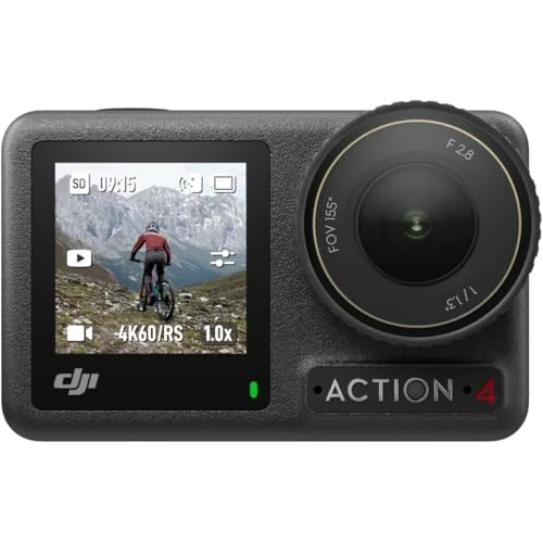 Offre limitée : DJI Bundle Osmo Action 4 Standard - Caméra d’Action étanche 4K/120 IPS avec capteur 1/1,3 Pouce, des Images saisissantes en Basse lumière, des Couleurs D-Log M 10 Bits, Batterie 1 770 mAh prolongée de 207.14 EUR à 174.00 EUR (remise 16%)