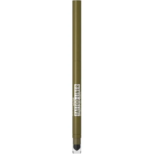 Offerta a tempo: Maybelline New York Matita Occhi in Gel Sfumabile, Effetto Smokey Eyes, Tenuta Fino a 36H, Formula Waterproof a Prova di Sbavature, Tattoo Liner Automatic Gel Pencil, Tonalità: Emerald Energy - 51% da 9.95 € a 4.87 €