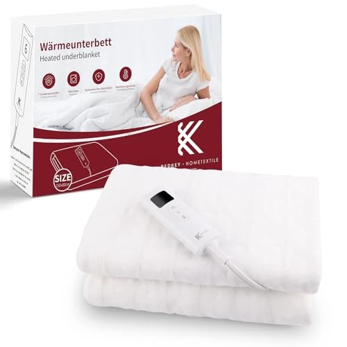 Offre limitée : REDKEY Surmatelas Chauffant 1 Place,Arrêt Automatique,Couverture Chauffante,Protection Contre La Surchauffe,7 Température,150x80cm Chauffe Matelas de 45.99 € à 45.99 € (0.00% de remise)
