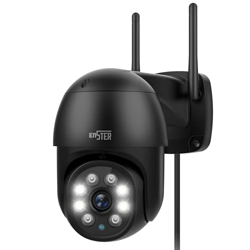 ENSTER 2k PTZ kamera monitoringowa zewnętrzna metalowa obudowa WLAN 2,4 GHz/5 GHz,
