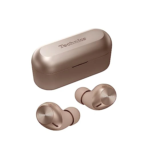 Oferta limitada: Technics EAH-AZ40M2EN Auriculares Inalámbricos con Cancelación De Ruido, Bluetooth Multipunto 3 Dispositivos, Cómodos Intraurales, Micrófono Integrado, Oro Rosa de 84.90 EUR a 80.90 EUR (ahorro 5%)