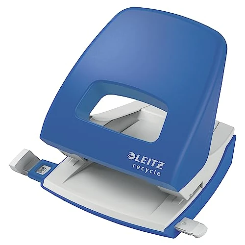 Oferta limitada: Leitz Taladro de Papel, 30 Hojas, Barra Guía para Taladrar con Mayor Precisión, 100% Reciclable, Sostenible, Gama NeXXt Recycle, 50030035, Azul de 23.39 EUR a 23.39 EUR (ahorro 0%)