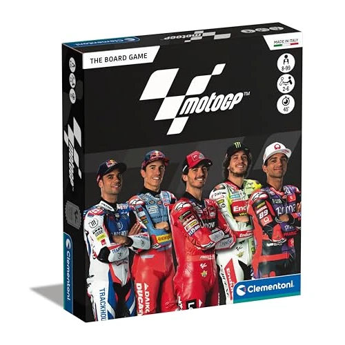 Clementoni - Moto GP - Jeu de société - Défi et Expérience de Qualité - Jeu Immersif et Captivant - Jeu Educatif