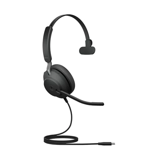 Jabra Evolve2 40 SE - Cuffie Mono cablate, USB-C + cavo di prolunga, Tutte le piattaforme, Mono, Nuova edizione