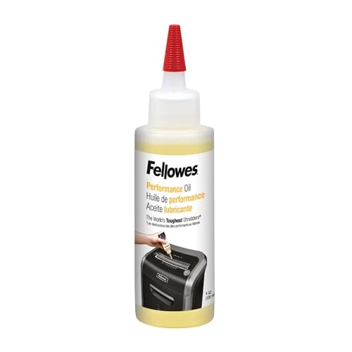 Offre limitée : Fellowes Huile Pour Destructeur De Papier Coupe Et Coupe Croisée, 120ml - Huile Lubrifiante Pour Destructeurs de 7.97 € à 6.99 € (12% de remise)