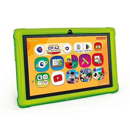 Clementoni Clempad 16795 Tablet for Children Aged 3-6 Years Learning Technology (10 Inches) IPS HD Screen Memory 32GB RAM 2G Android 13 Italian