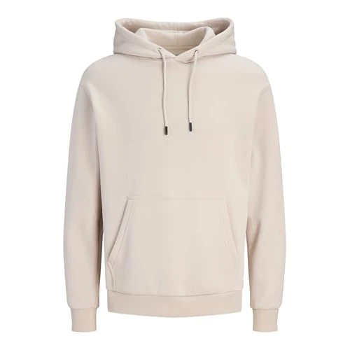JACK & JONES Jjebradley Sweat À Capuche Noos Homme Sweatshirt à capuche, Crème, S