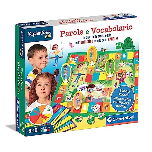 Offerta a tempo: Clementoni - 16595 - Sapientino Più - Parole e Vocabolario - Gioco Educativo 6 Anni Per Sviluppare Lessico, Gioco da Tavolo sulle Parole, Apprendere Nuove Parole, Made in Italy - 27% da 10.90 € a 7.92 €