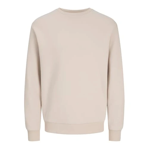 Jack & Jones JJEBRADLEY Sweat Crew Noos, Moonbeam, XXL