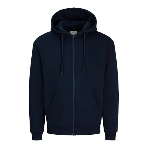 JACK & JONES Sweat à Capuche zippé Sweat à Capuche zippé Uni Navy Blazer XL Navy Blazer XL