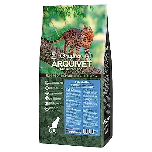 Offre limitée : Arquivet-Original - Sterilized - Alimentation pour Chats Stérilisés - Saumon et Riz - 1.5 kg de 9.05 € à 9.05 € (0.00% de remise)