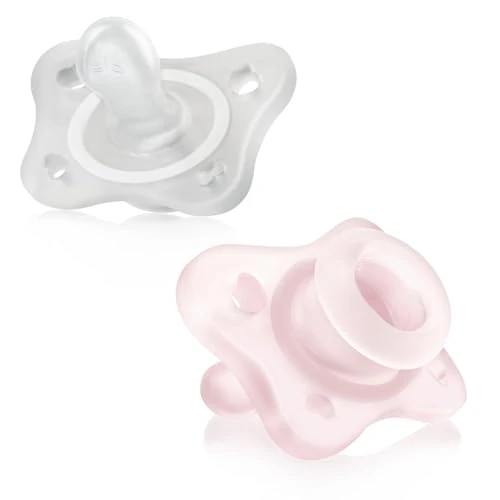 Offerta a tempo: Chicco PhysioForma Ciuccio in Silicone 0-2 Mesi, 2 Pezzi, Set Gommottini 0-2 Mesi, Supportano la Respirazione Fisiologica e Favoriscono il Corretto Sviluppo della Bocca, Morbidi e Resistenti, Rosa - 36% da 13.99 € a 8.94 €