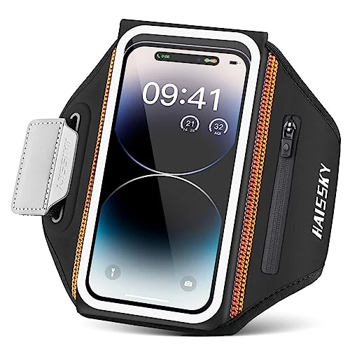 Tijdelijke aanbieding: Hardlooparmband met ritsvak, sporttelefoonarmband voor iPhone 16 Pro Max/15 Pro/14 Pro/13/12 Pro/11 telefoonhouder voor hardlopen met anti-valgesp voor telefoons tot 6,9 inch van 13.99 EUR naar 13.99 EUR (korting 0%)