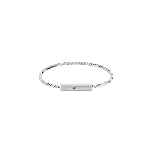 Limited-time offer: BOSS Jewelry Men's ALEK Collection Wire Bracelet Stainless steel - 1580387 from 54.08 £ to 54.08 £ (save 0.00%)