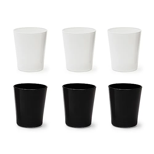 Offerta a tempo: Excelsa Portofino Set 6 Bicchieri, Bianco/Nero, 30 Cl., Vetro Soffiato - 40% da 46.20 € a 27.80 €