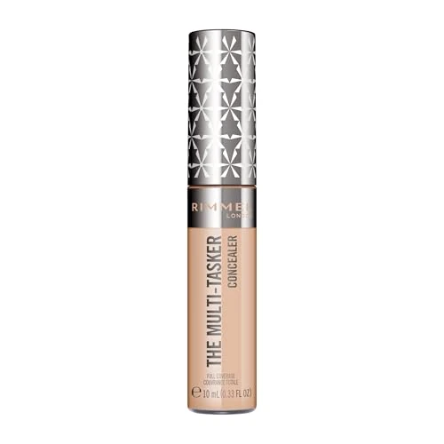 Rimmel London The Multi-Tasker, 025 Rose Ivory, anti-cernes, jusqu'à 24 heures de tenue, hydratation longue durée, formule hautement pigmentée, facile à estomper, formule vegan, 10 ml
